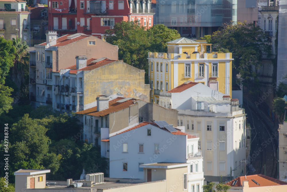 View of the city of Lisbon in Portugal and its architecture