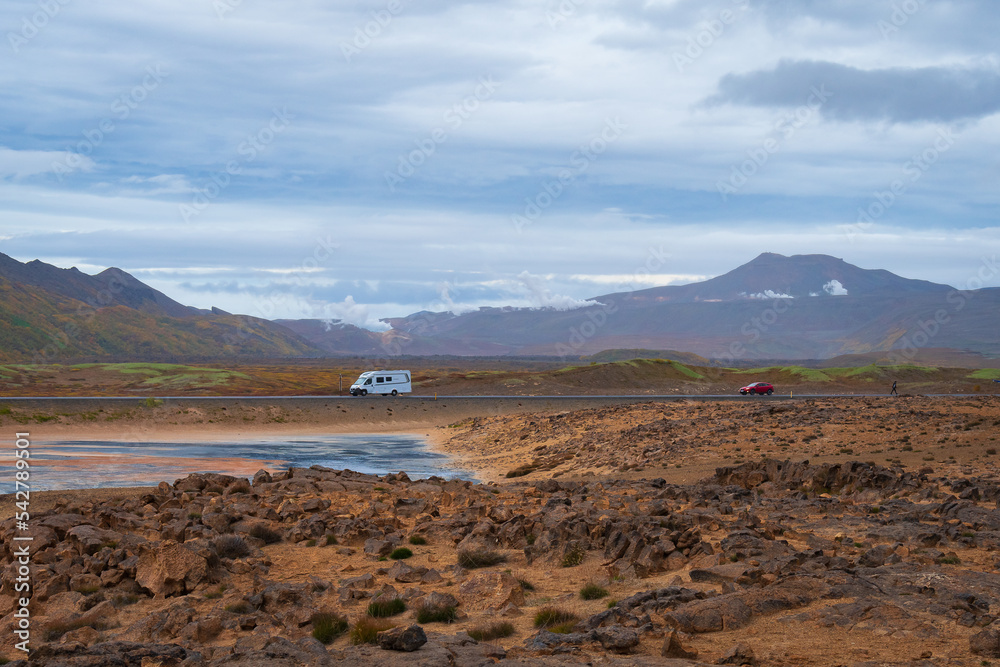 Landscape of the Hverir geothermal zone (Iceland) Landscape of the Hverir geothermal zone (Iceland)
