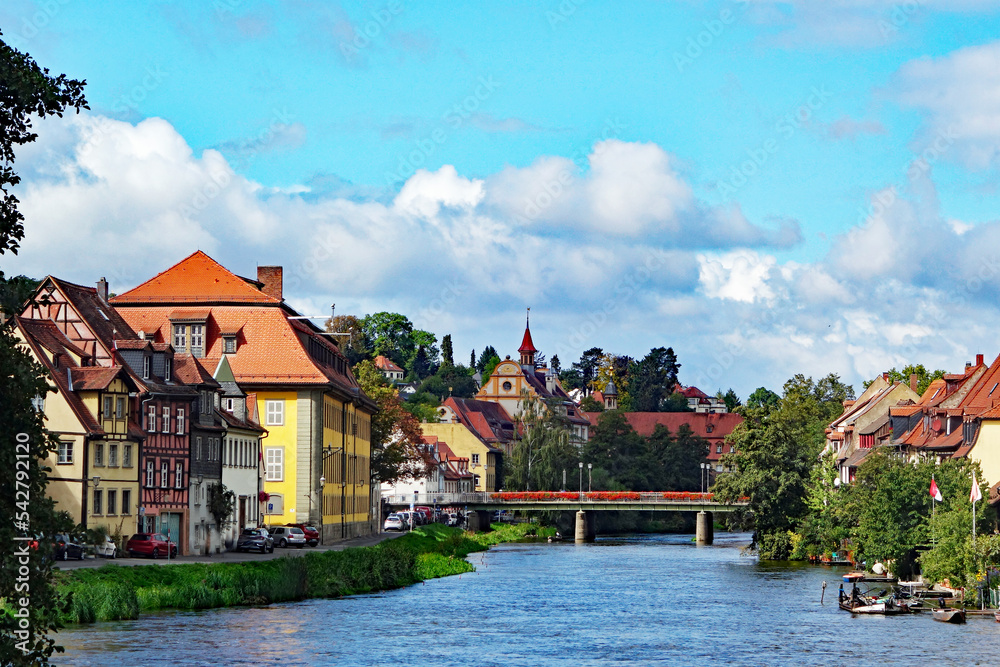 Bamberg Blick auf die Regnitz
