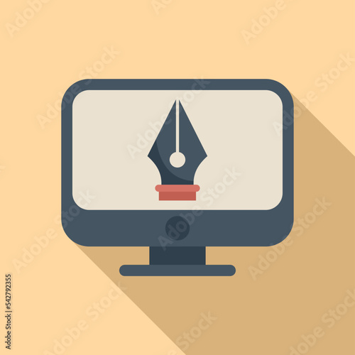 Draw redesign icon flat vector. Web ui. App content