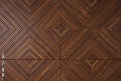 Fototapeta Naklejka Na Ścianę i Meble -  3d wooden square pattern, background seamless texture, panel, 3d rendering.