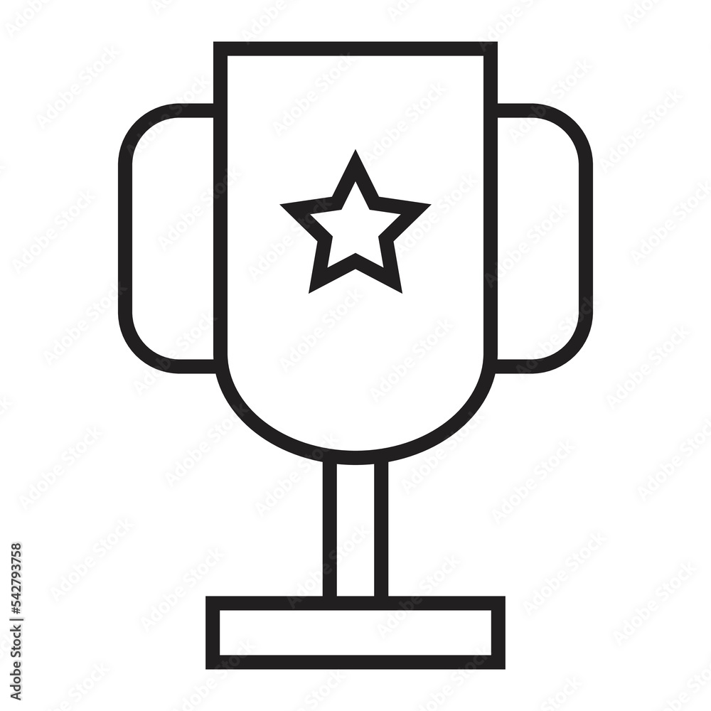 Trophy reward icon, champion icon, winner icon, victory icon, vector illustration Trophy reward icon, champion icon, winner icon, victory icon, vector illustration