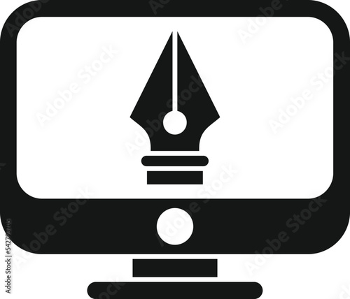 Draw redesign icon simple vector. Web ui. App content