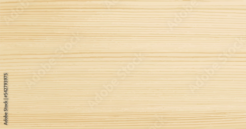 Vector realistic light wood texture. Yellow clear wood background. Empty wooden backdrop. Horizontal lines timber banner. Parquet sheet mockup. Flooring natural material. Oak wall, side view