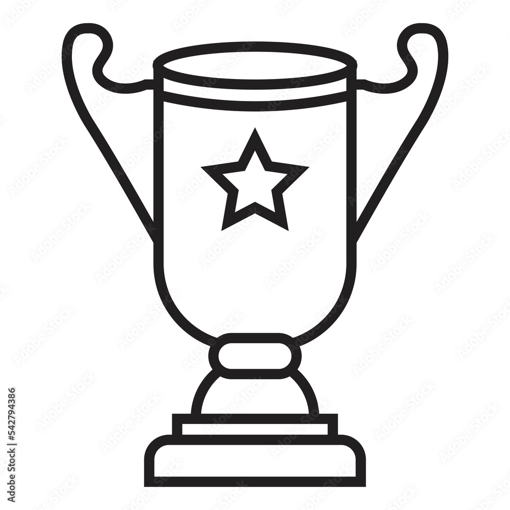Trophy reward icon, champion icon, winner icon, victory icon, vector illustration Trophy reward icon, champion icon, winner icon, victory icon, vector illustration