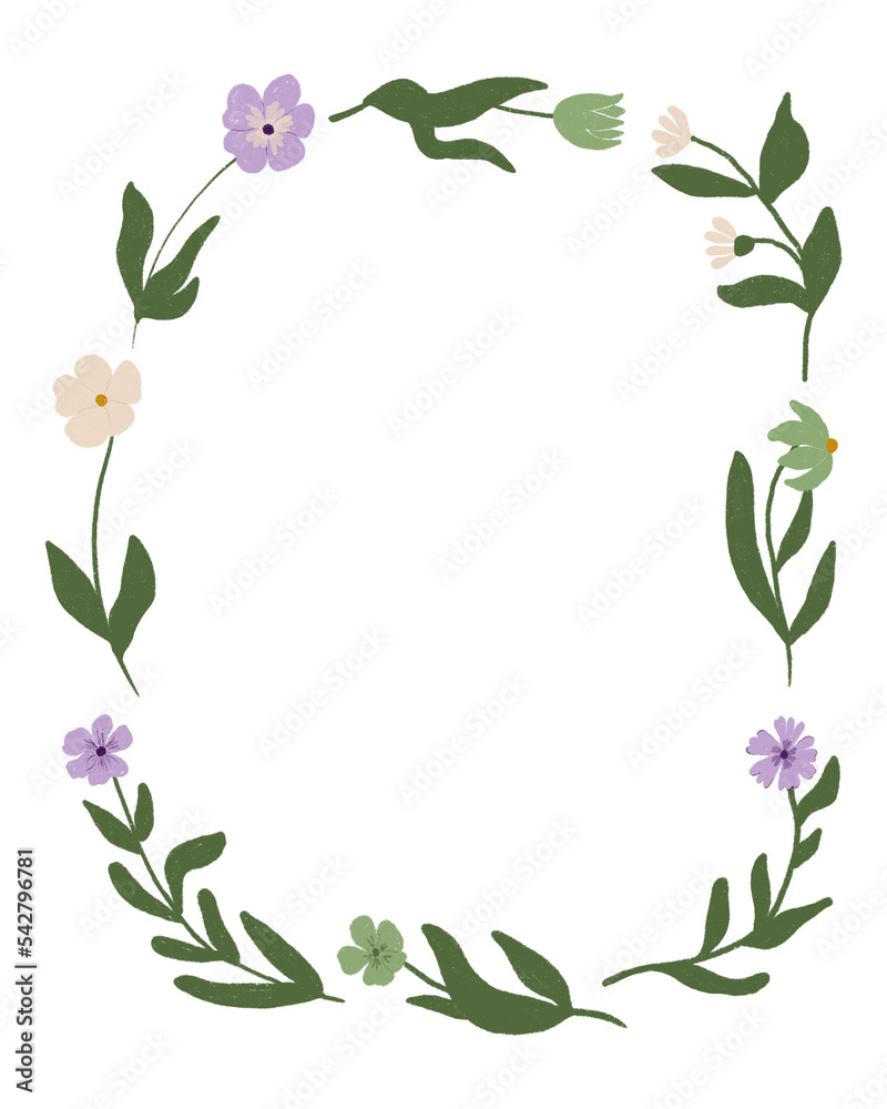 frame with flowers frame with flowers