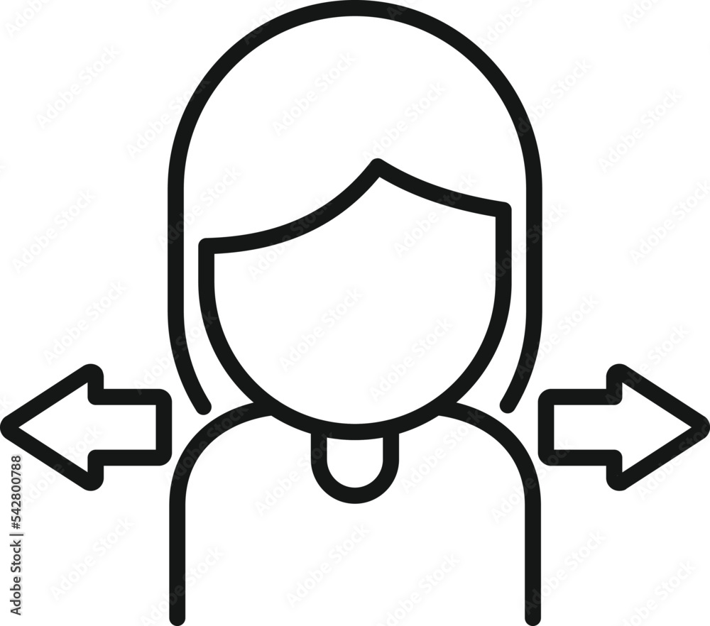 Girl market share icon outline vector. Segment chart. Business lead Girl market share icon outline vector. Segment chart. Business lead