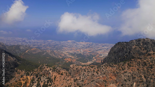 Buffavento Castle with sea view in Kyrenia, North Cyprus photo