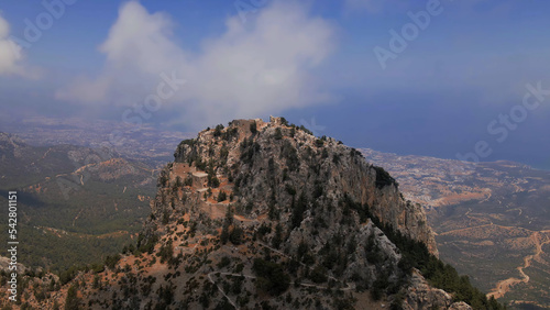Buffavento Castle with sea view in Kyrenia, North Cyprus