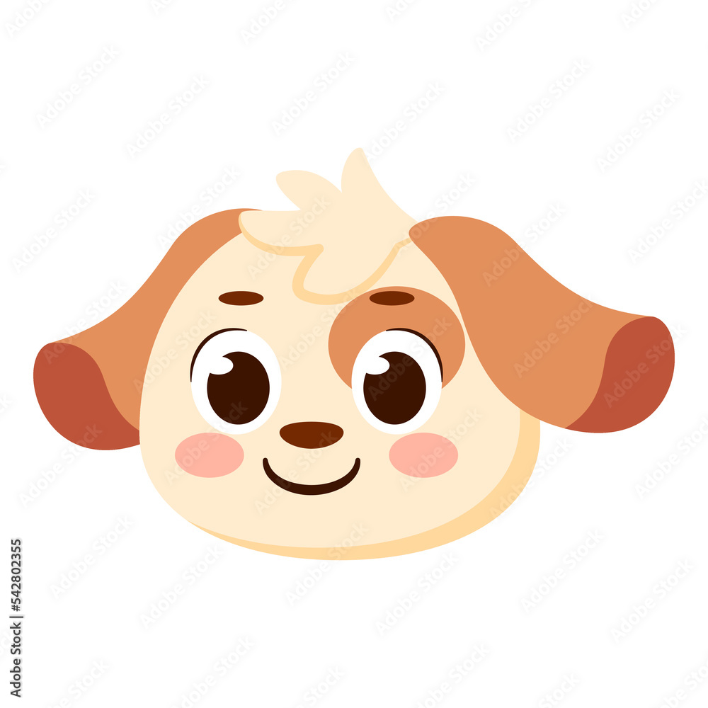 Isolated cute dog avatar character Vector