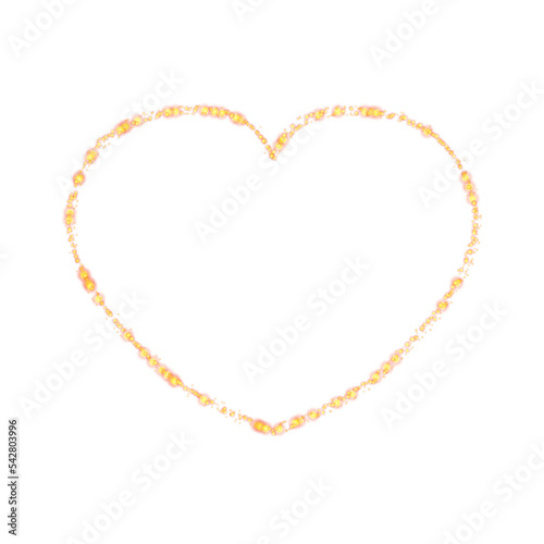 Heart. Decorative frame on a white background.