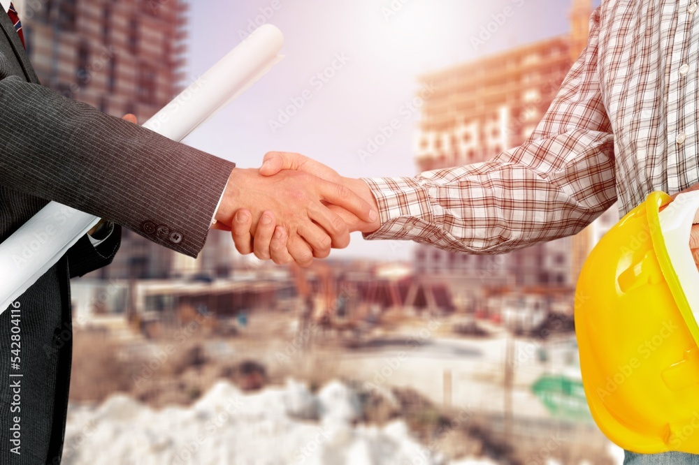 Construction engineering workers team hands Construction engineering workers team hands