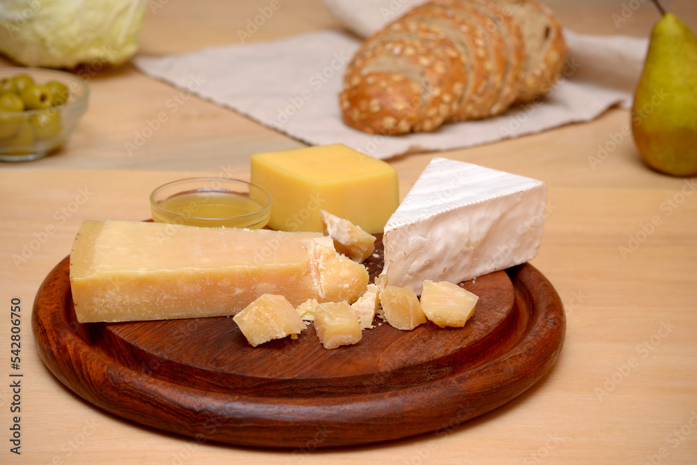 cheese and other products on the table