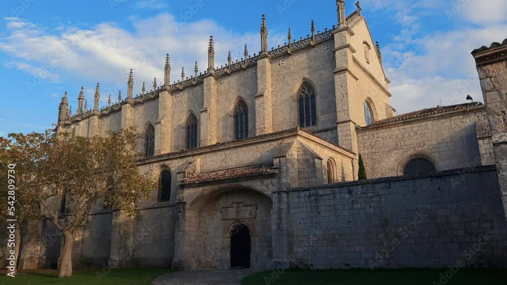 Cartuja de Miraflores monastery, Burgos, Castilla y Leon Spain . High quality 4k footage Cartuja de Miraflores monastery, Burgos, Castilla y Leon Spain . High quality 4k footage
