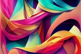Abstract illustration design with modern style and beautiful color great for hijab scarf dress or other designs