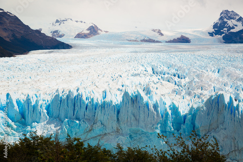 Glacier Perito Moreno (Glaciar Perito Moreno) on sunny summer day. Patagonia, Argentina, Andes