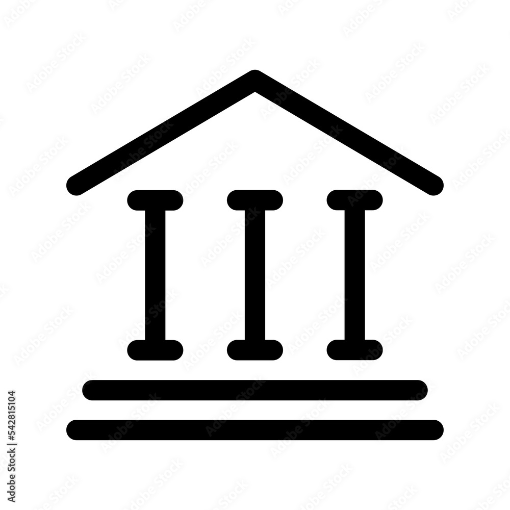 Bank Building icon template PNG file Bank Building icon template PNG file