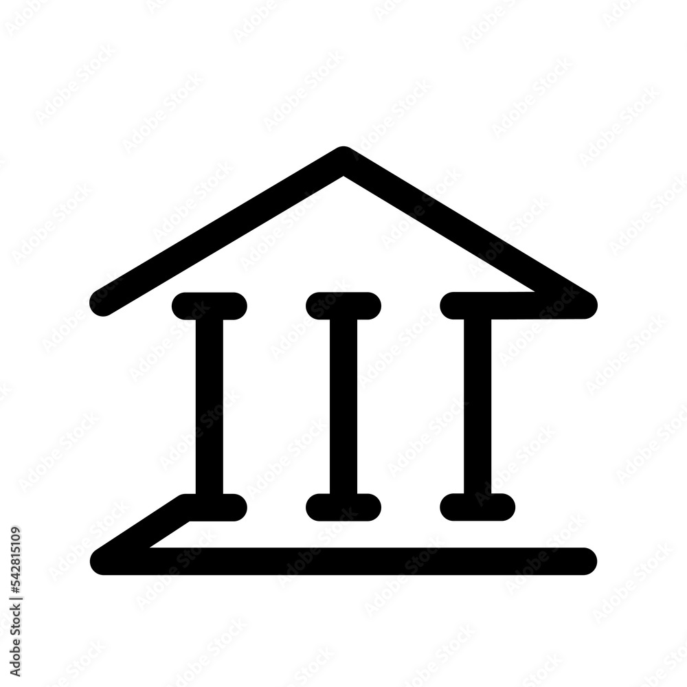 Bank Building icon template PNG file Bank Building icon template PNG file