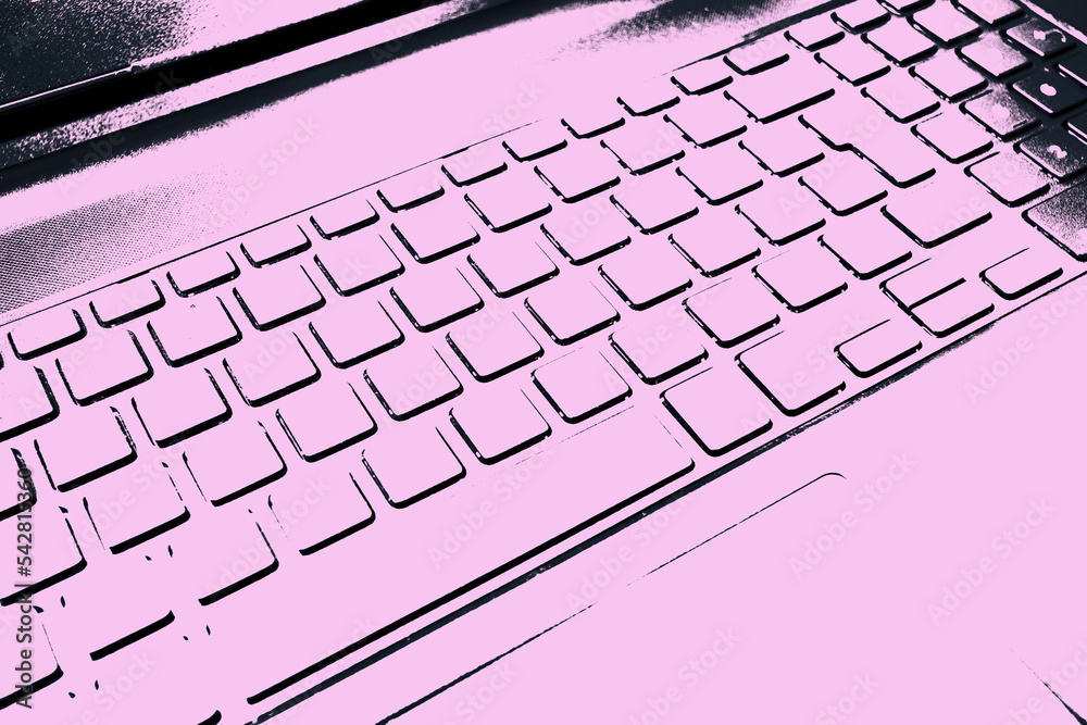 Notebook keyboard and touchpad illustration. Notebook keyboard and touchpad illustration.