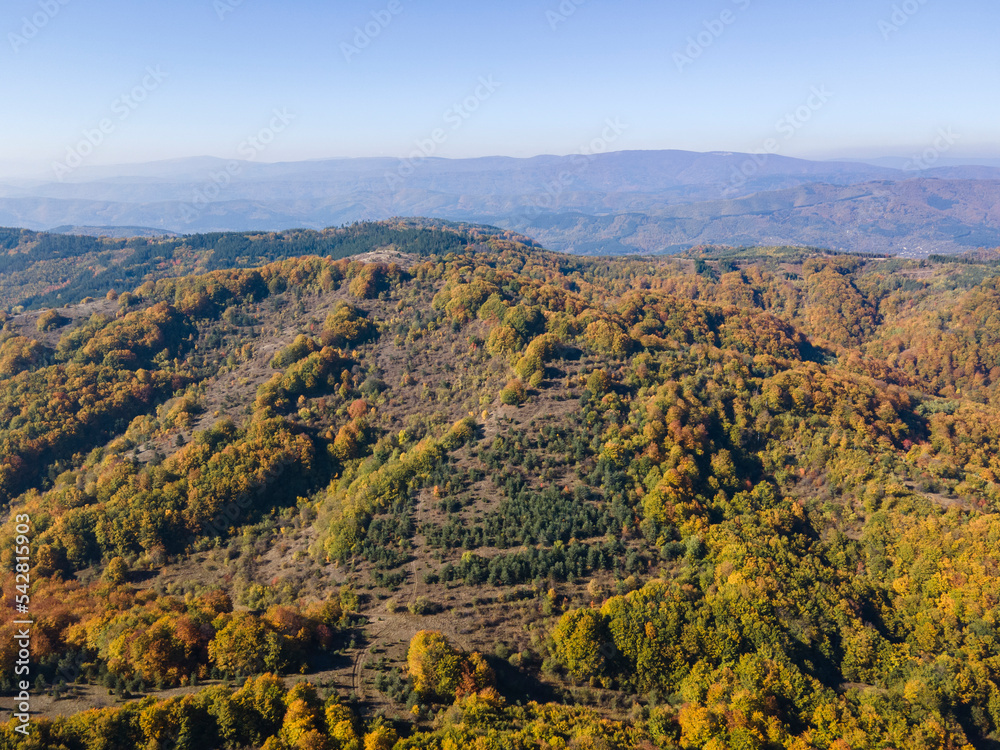 Fototapeta premium Autumn Landscape of Erul mountain, Bulgaria