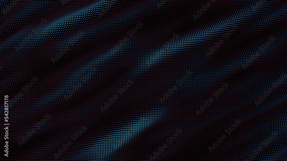waves of colorful points. Digital data splash of point array. Futuristic smooth glitch UI element waves of colorful points. Digital data splash of point array. Futuristic smooth glitch UI element