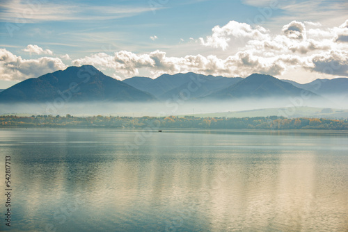 autumn landscape with lake, Liptovská Mara, Liptov, Slovakia