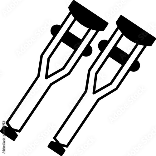 crutches  icon