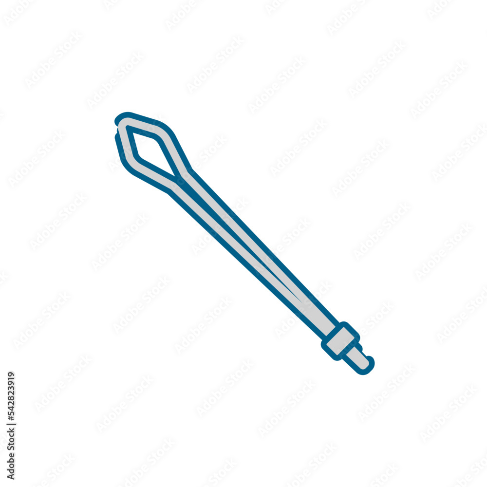 シンプルな紐通しのイラスト シンプルな紐通しのイラスト
