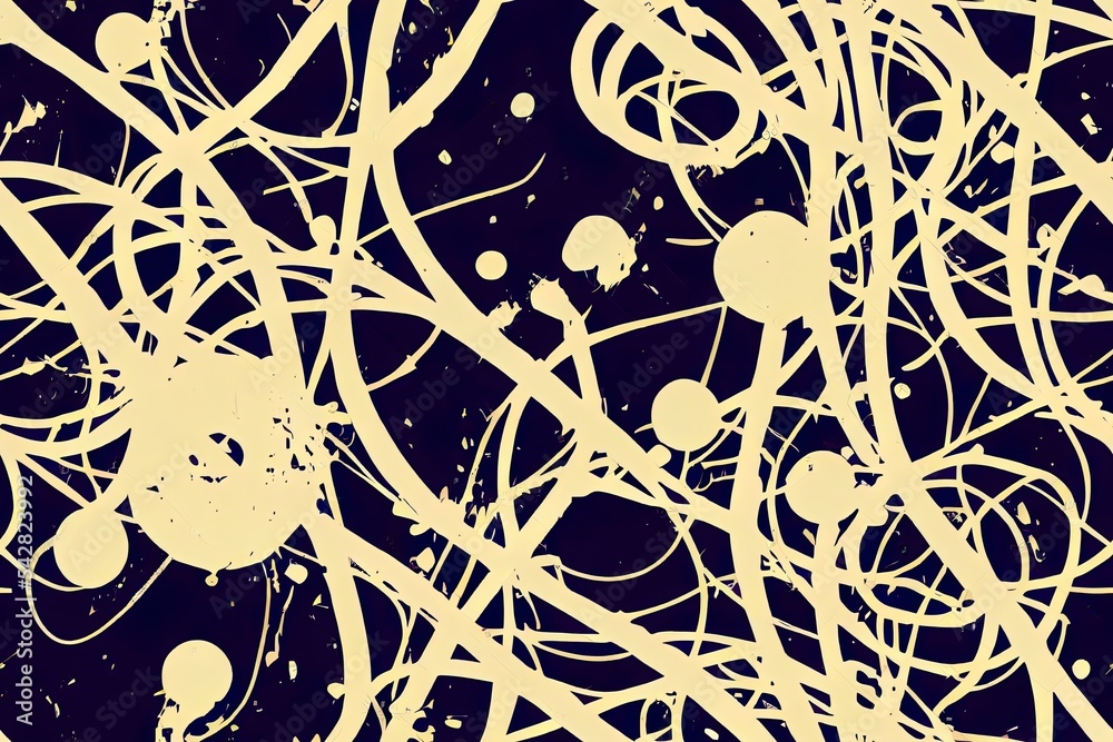 © AkuAku - Graffiti street art tags 2d illustrated seamless pattern. Rap and hip hop elements on endless white background. Graffiti design for print tee, apparel and textile design. Hip hop street art background