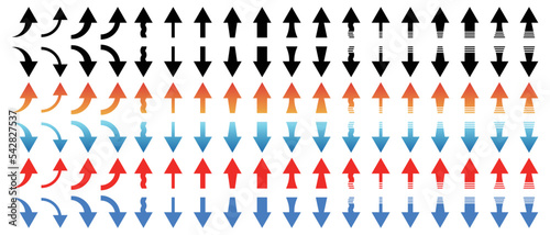 シンプルな矢印のアイコンセット