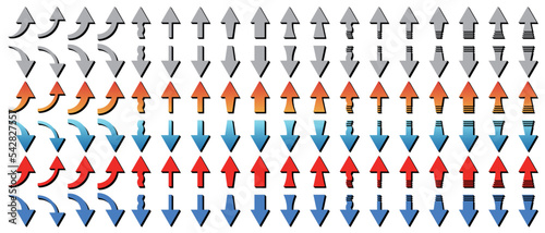 シンプルな矢印のアイコンセット