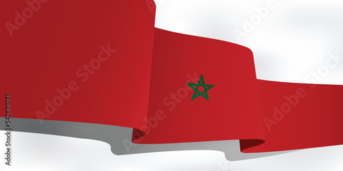 flag of morroco , to commemorate the big day in the country of morocco or world events