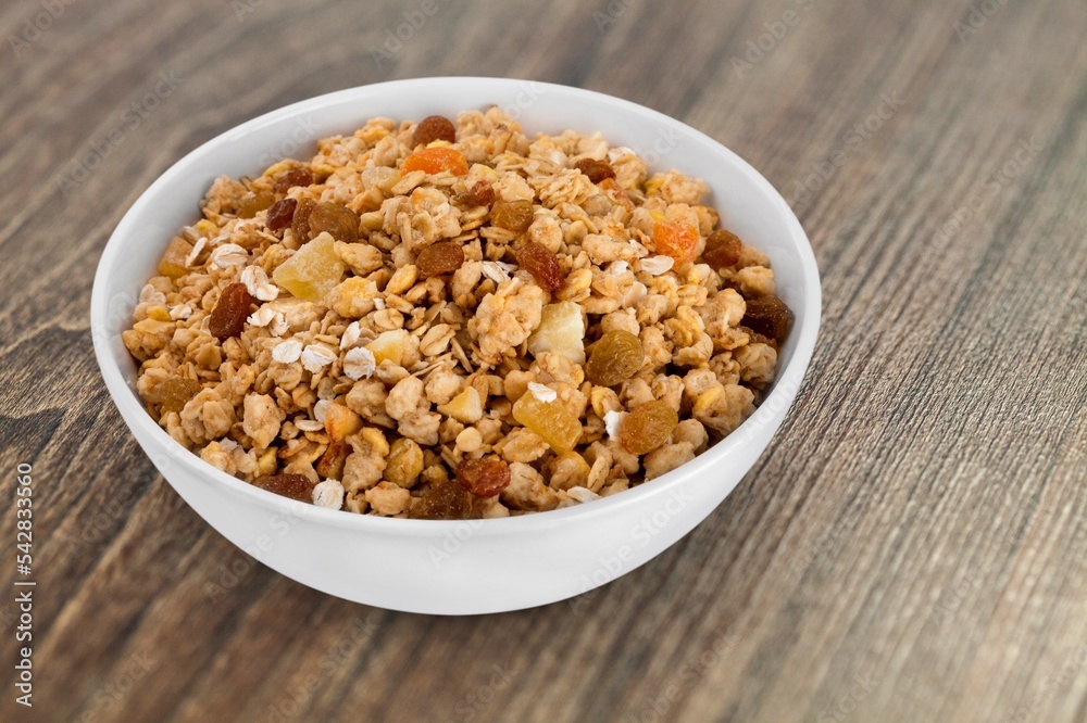 Traditional tasty oatmeal food in plate Traditional tasty oatmeal food in plate