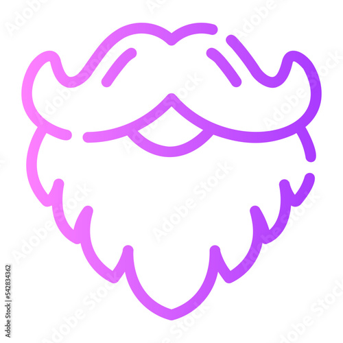 beard gradient icon