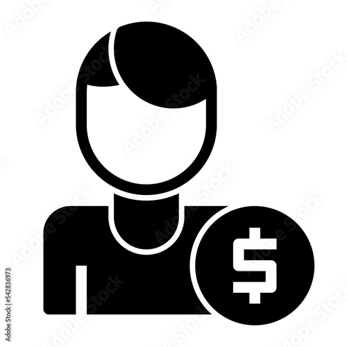 Icon Investor With Style Glyph