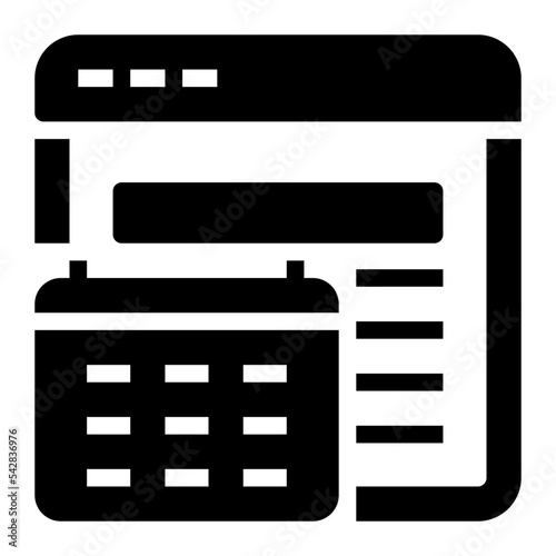 Icon Deadline With Style Glyph