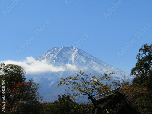 世界遺産の富士山