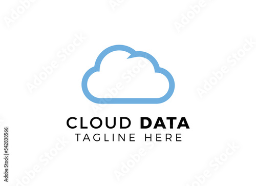 Cloud icon logo design
