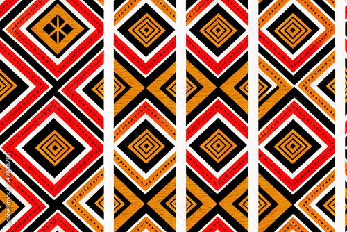 Wallpaper Mural Ethnic handmade ornament, seamless pattern, 2d illustrated illustration Torontodigital.ca