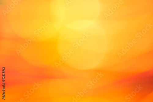 Abstract minimal intense background, surreal sunset, vibrant warm modern landscape in orange and yellow.