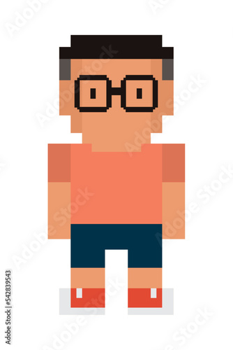 pixel nerd guy