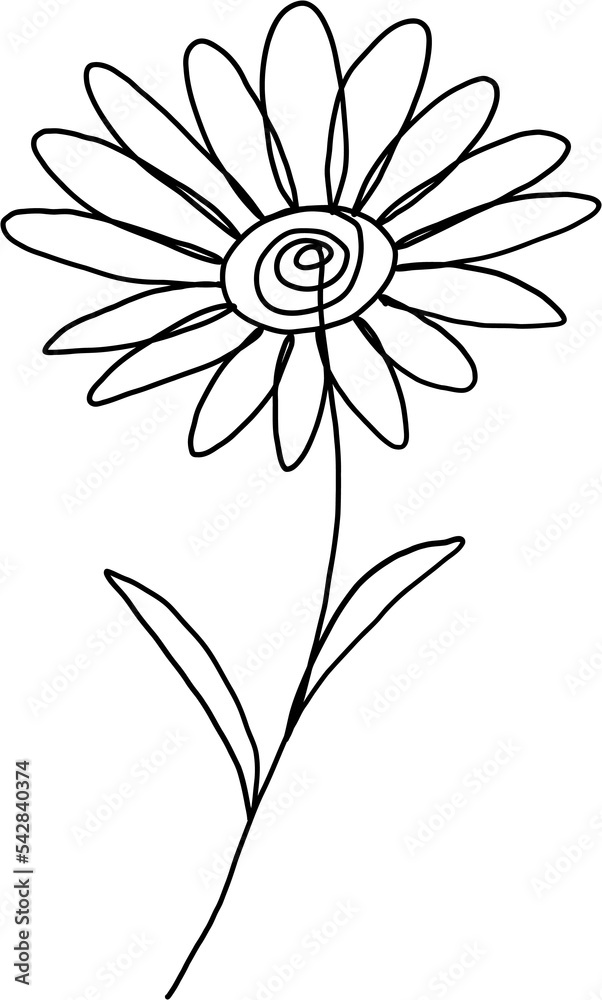 simplicity flower freehand continuous line drawing simplicity flower freehand continuous line drawing