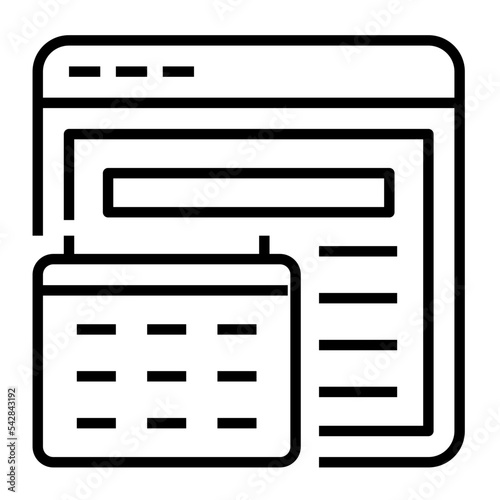 Icon Deadline With Style Outline