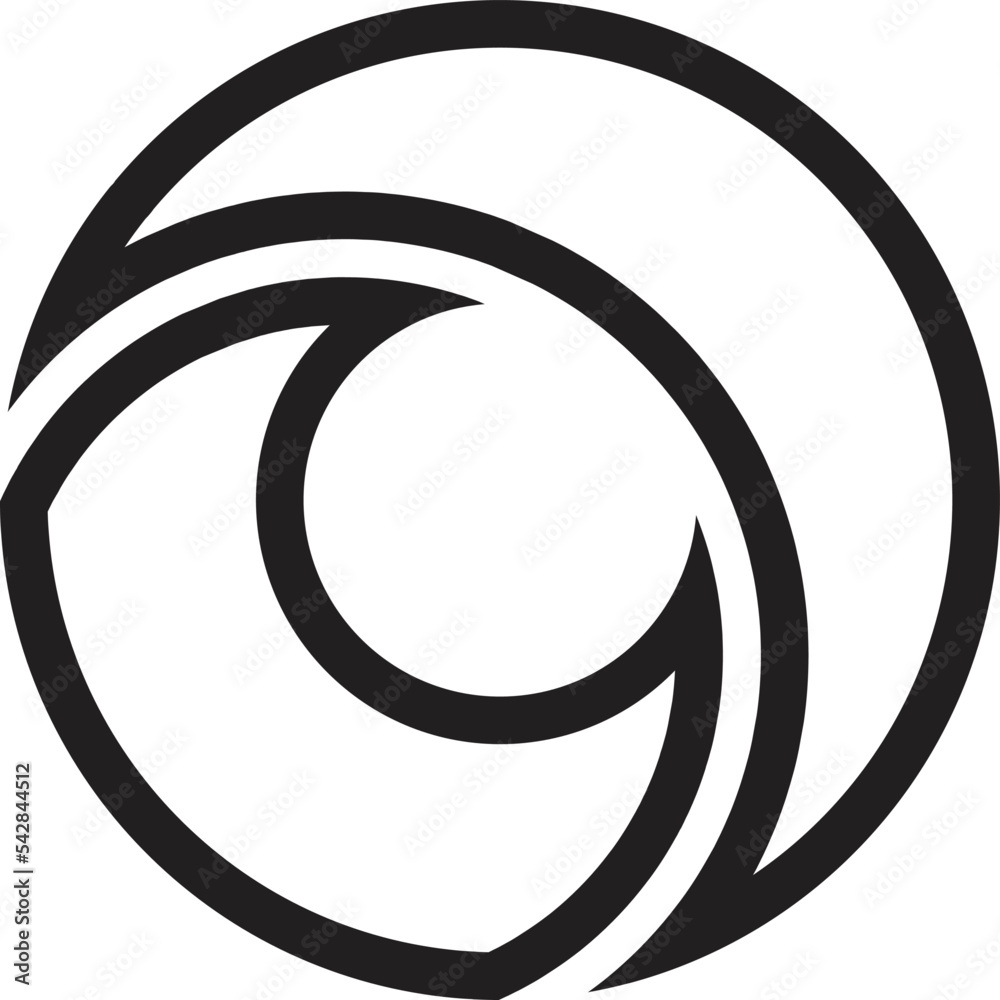 Abstract letter O logo illustration in trendy and minimal style Abstract letter O logo illustration in trendy and minimal style