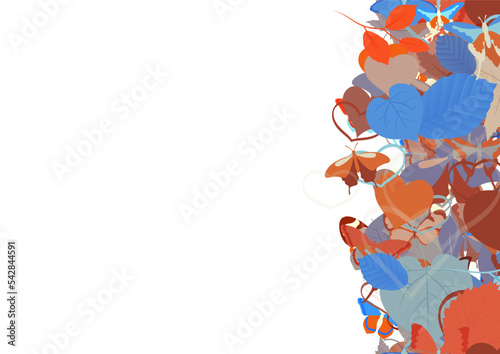 Background pattern abstract seamless design texture. Vertical stripe. Border frame, transparent background. Theme is about design, relations, flora, Butterfly, various, gorgeous, composition