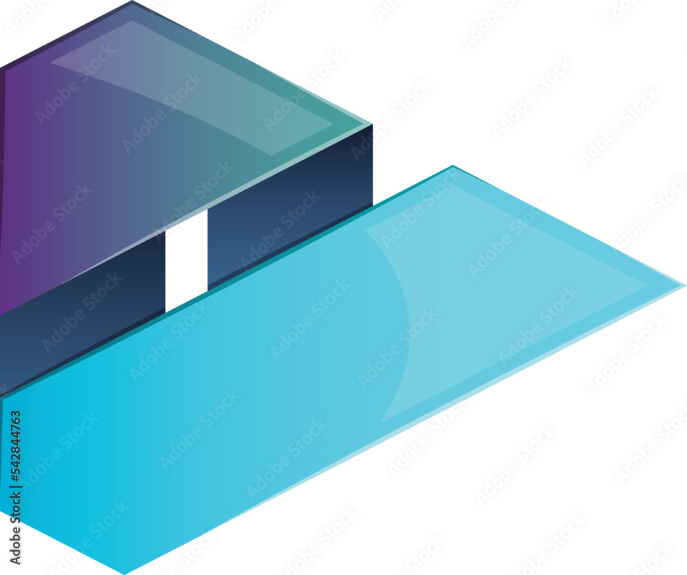 Abstract play button logo illustration in trendy and minimal style Abstract play button logo illustration in trendy and minimal style
