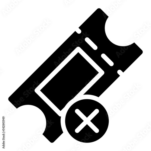 delete ticket icon