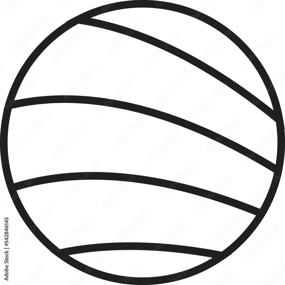 Abstract circle and line logo illustration in trendy and minimal style