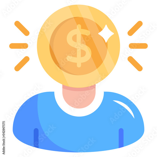 An administrator flat icon, premium download 