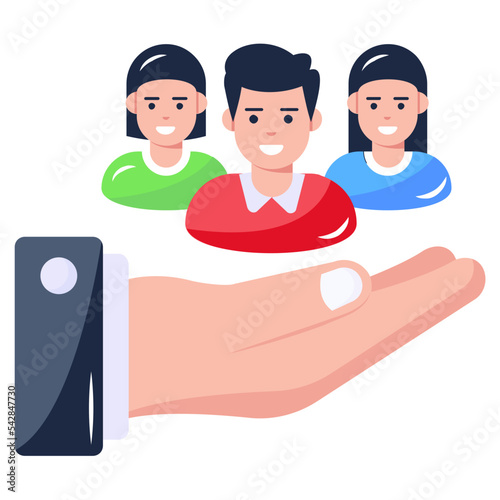 An administrator flat icon, premium download 
